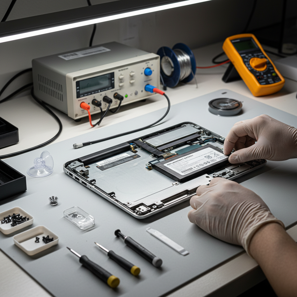 Professional laptop battery replacement service
